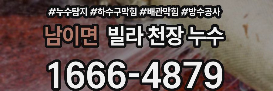 남이면 빌라 천장 누수