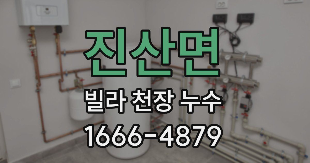 진산면 빌라 천장 누수