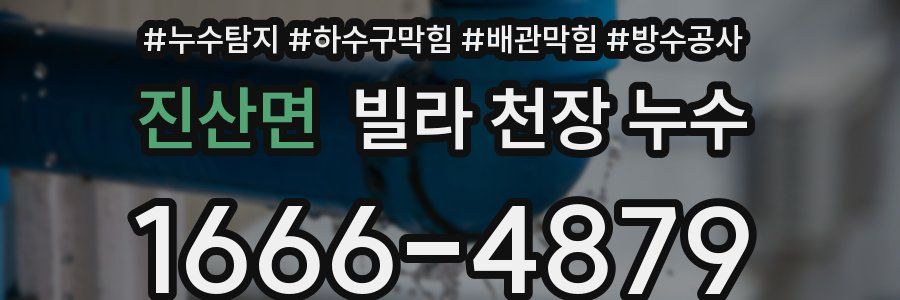 진산면 빌라 천장 누수