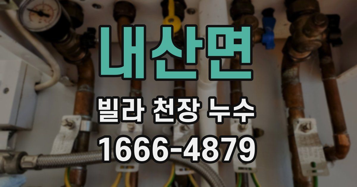 내산면 빌라 천장 누수