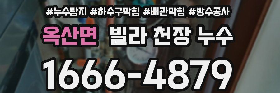 옥산면 빌라 천장 누수