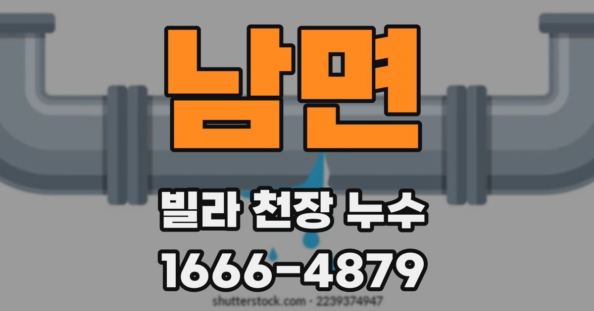 남면 빌라 천장 누수
