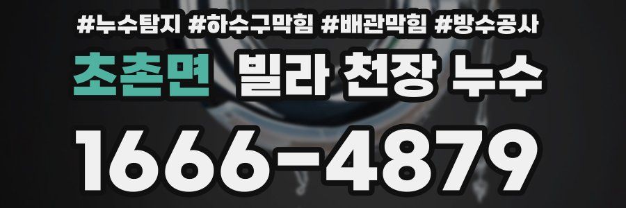 초촌면 빌라 천장 누수