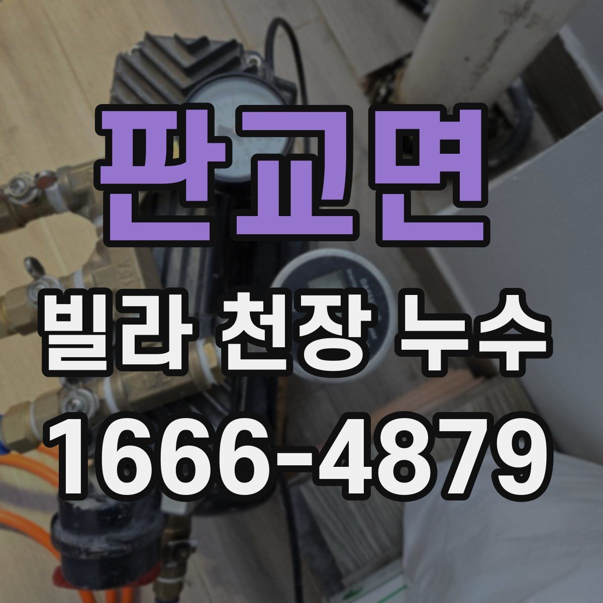 판교면 빌라 천장 누수