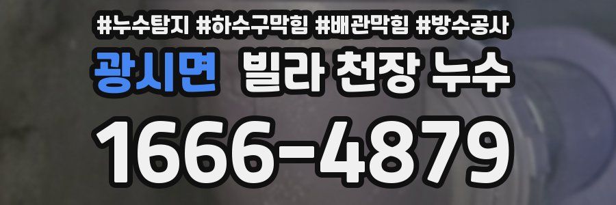 광시면 빌라 천장 누수