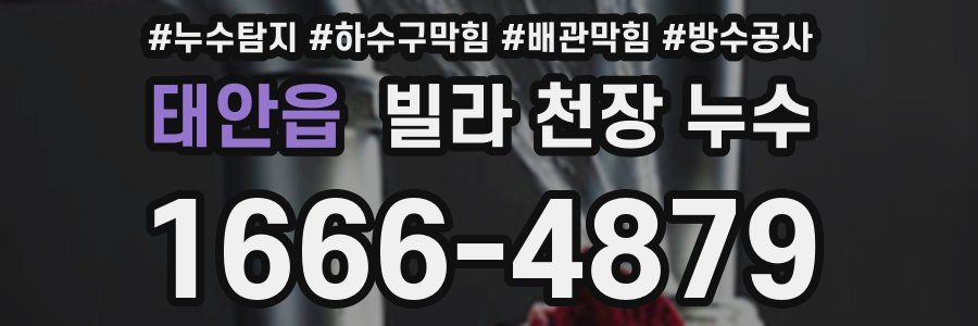 태안읍 빌라 천장 누수