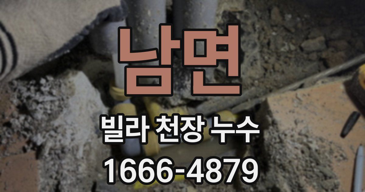 남면 빌라 천장 누수