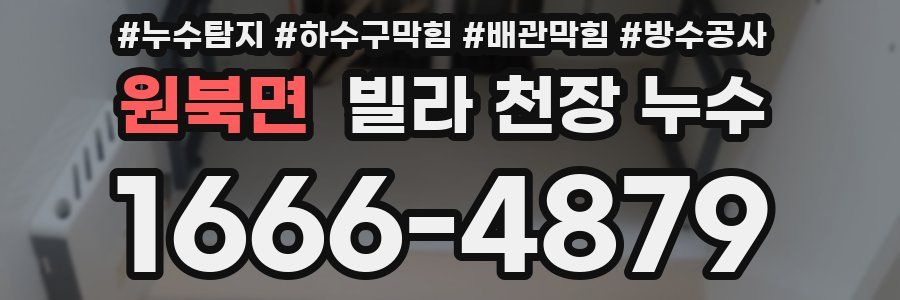 원북면 빌라 천장 누수