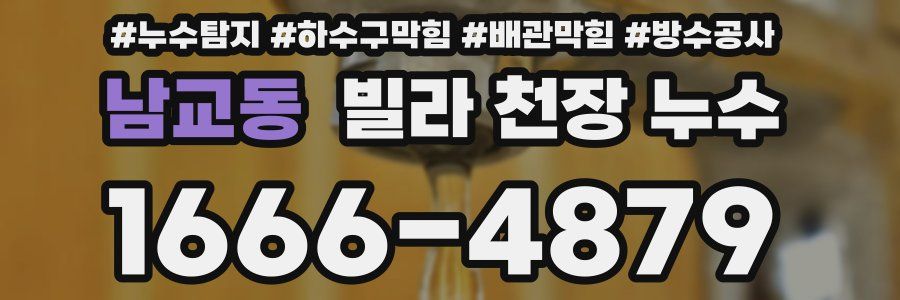 남교동 빌라 천장 누수