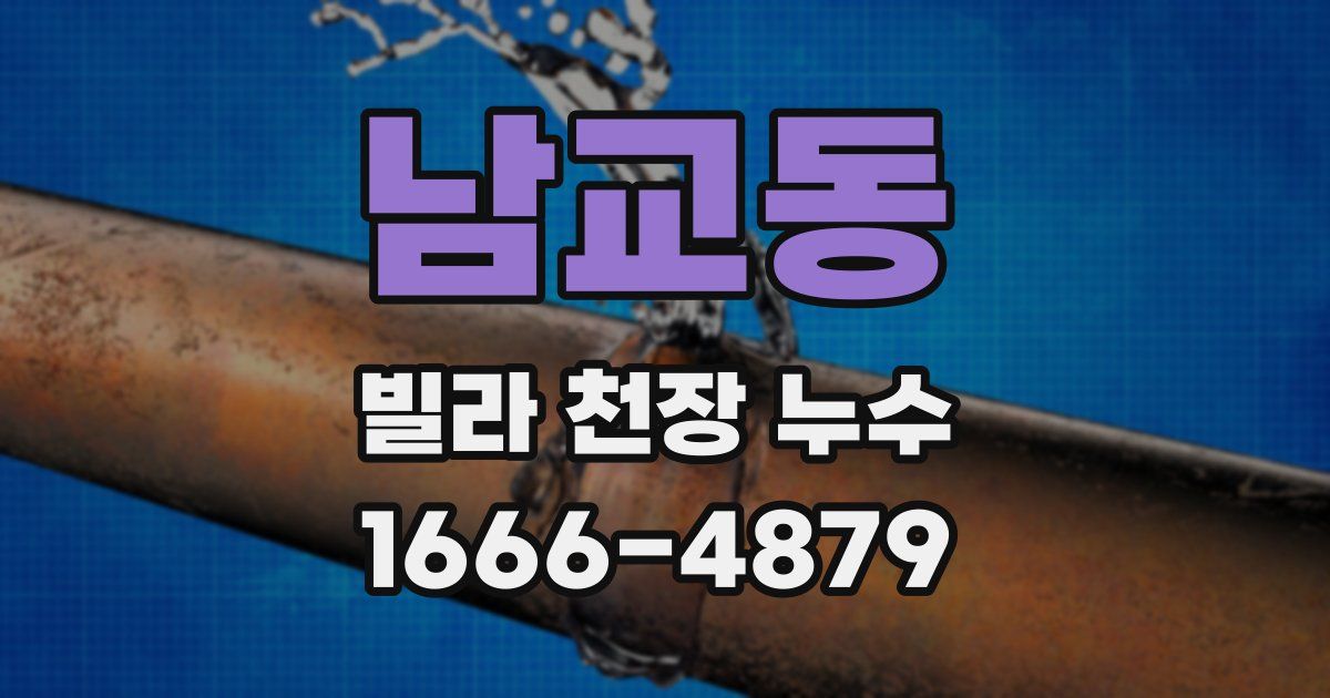 남교동 빌라 천장 누수