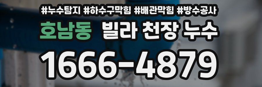 호남동 빌라 천장 누수