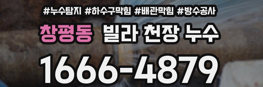 창평동 빌라 천장 누수