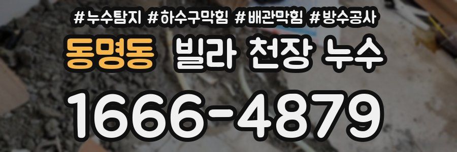 동명동 빌라 천장 누수