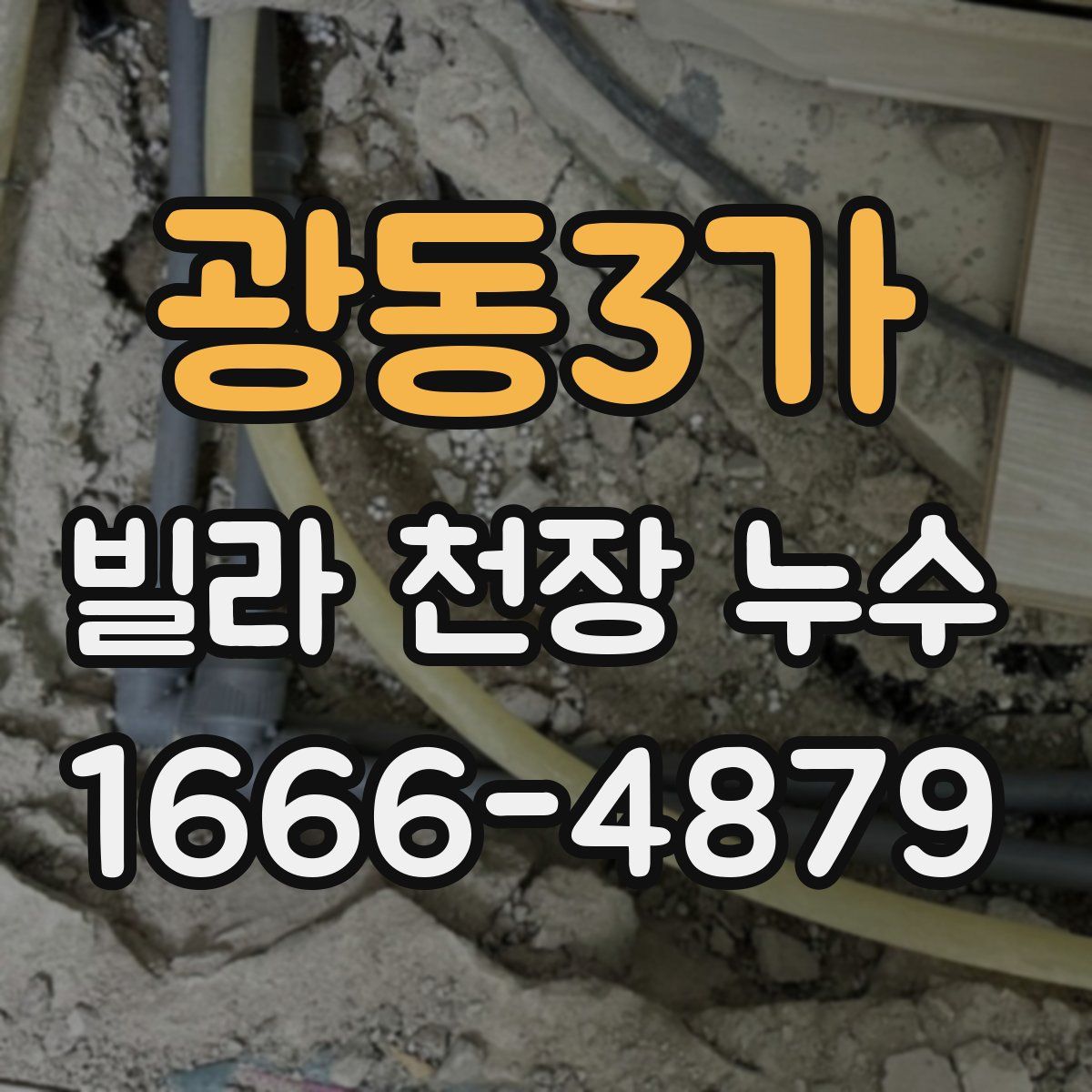 광동3가 빌라 천장 누수