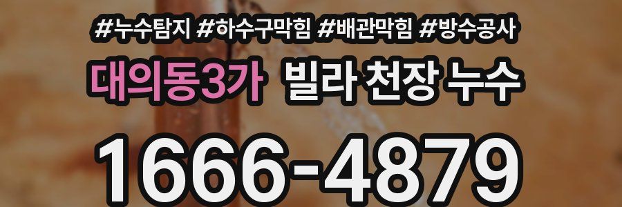 대의동3가 빌라 천장 누수