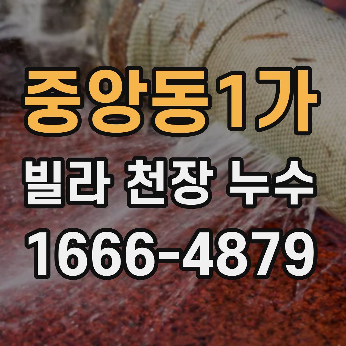 중앙동1가 빌라 천장 누수