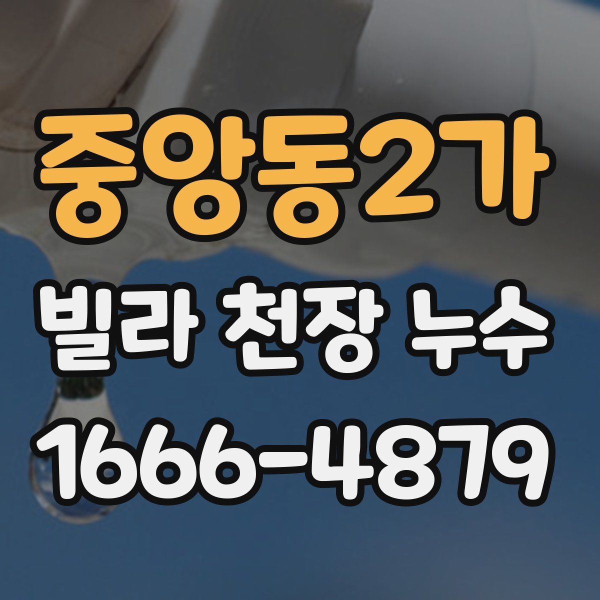 중앙동2가 빌라 천장 누수