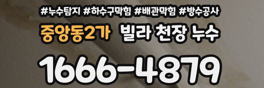 중앙동2가 빌라 천장 누수