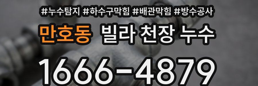 만호동 빌라 천장 누수