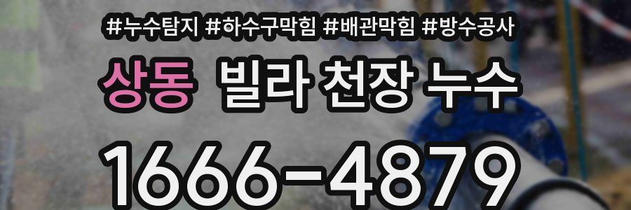 상동 빌라 천장 누수