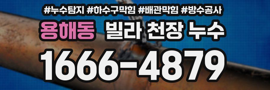 용해동 빌라 천장 누수