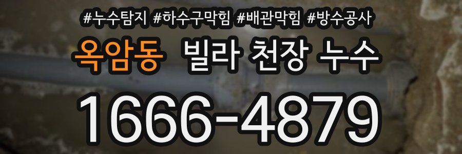 옥암동 빌라 천장 누수