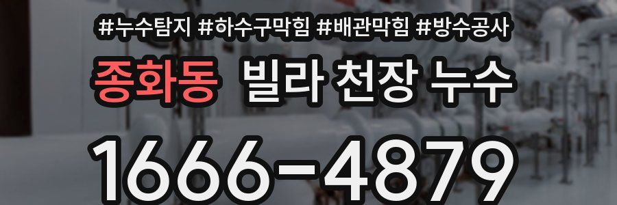 종화동 빌라 천장 누수