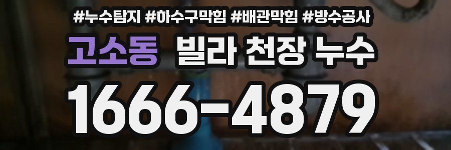 고소동 빌라 천장 누수