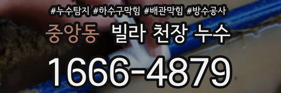 중앙동 빌라 천장 누수