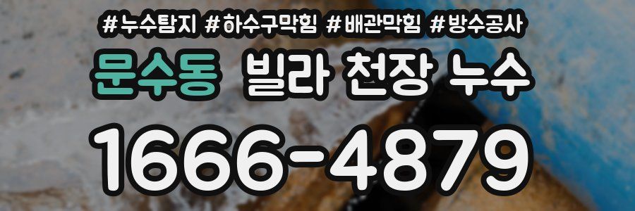 문수동 빌라 천장 누수