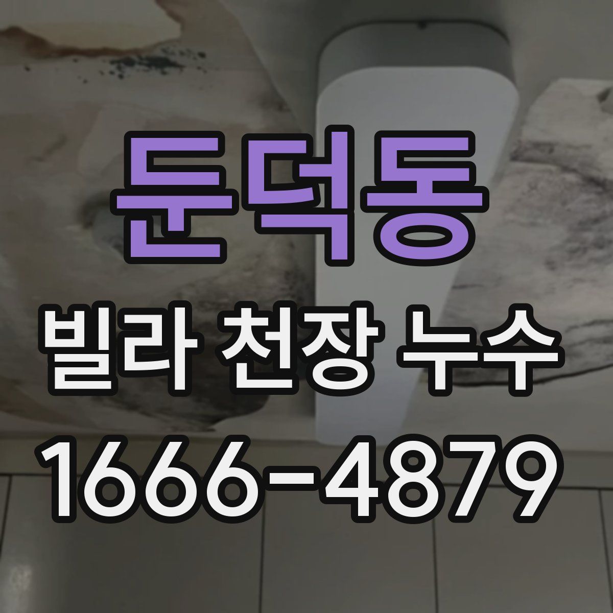 둔덕동 빌라 천장 누수
