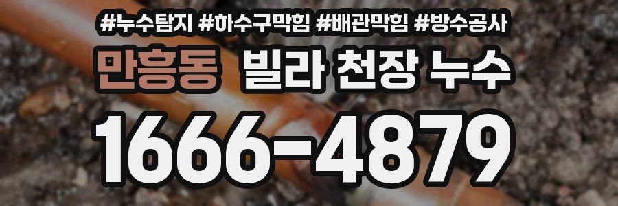 만흥동 빌라 천장 누수