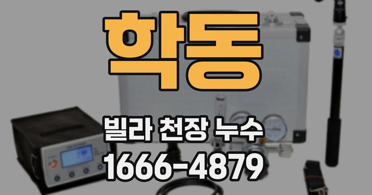 학동 빌라 천장 누수