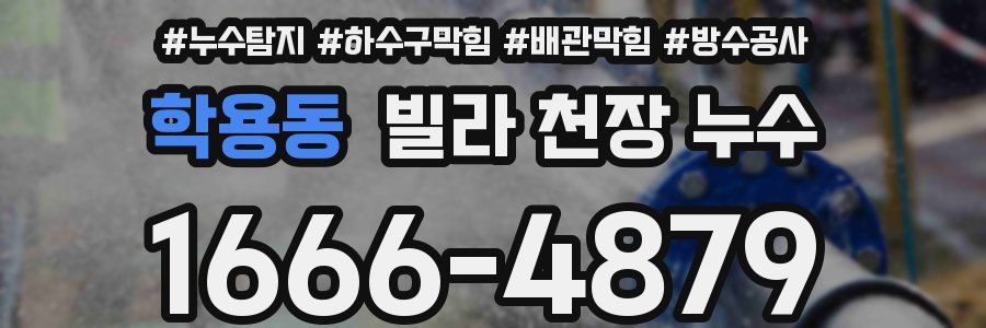 학용동 빌라 천장 누수