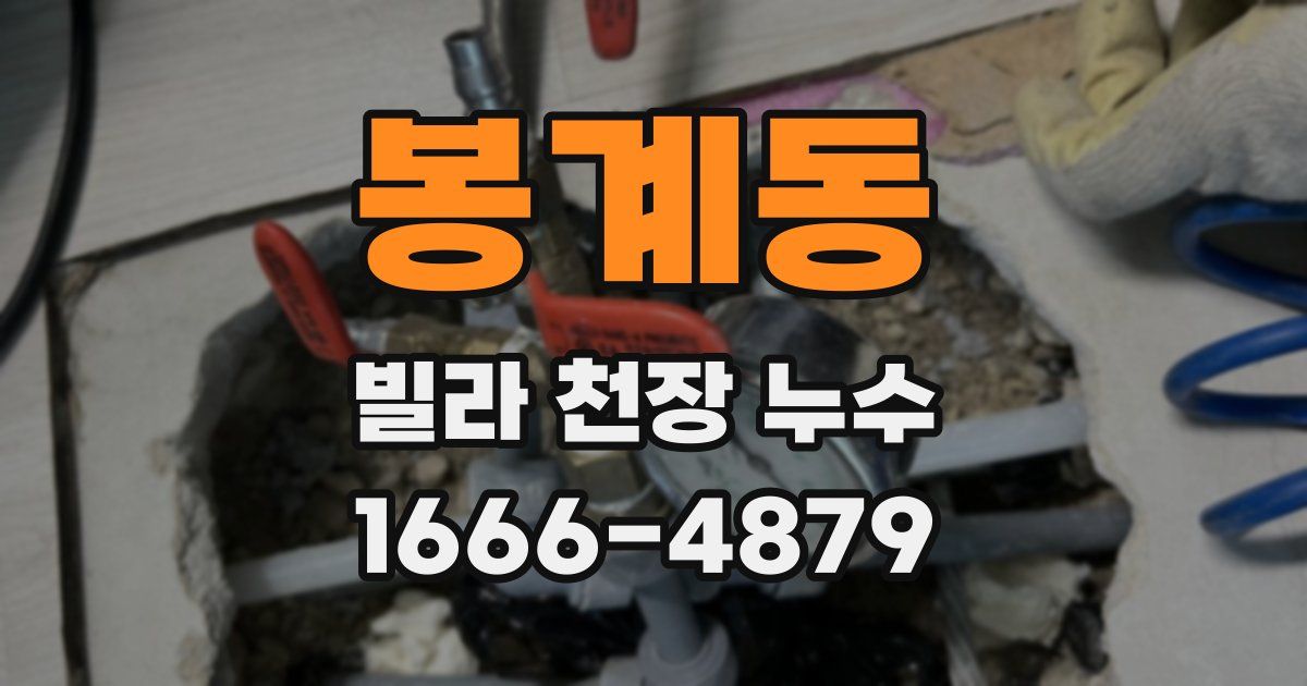 봉계동 빌라 천장 누수