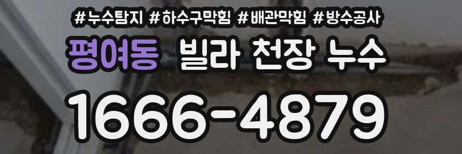 평여동 빌라 천장 누수
