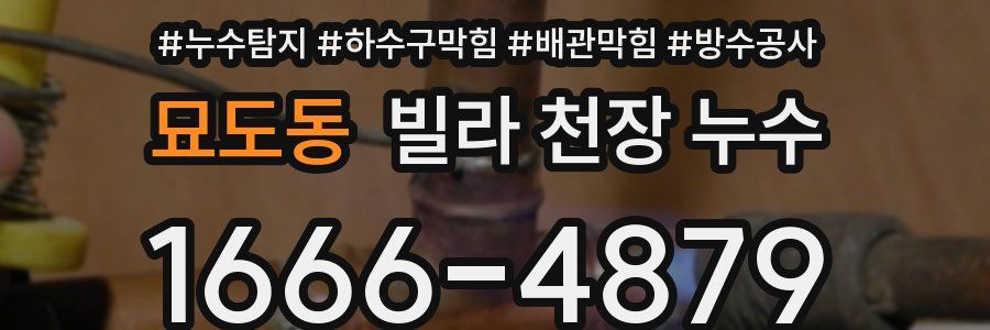 묘도동 빌라 천장 누수