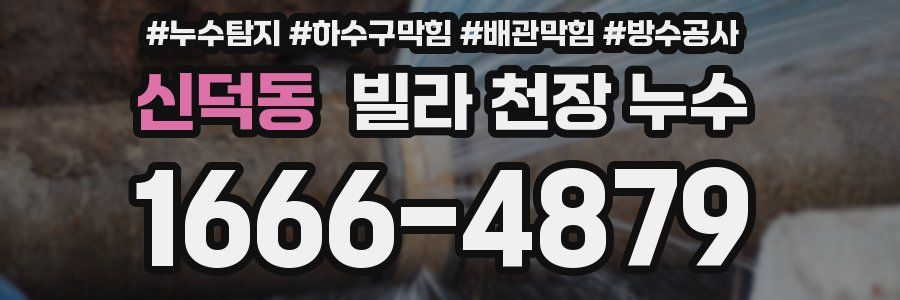 신덕동 빌라 천장 누수