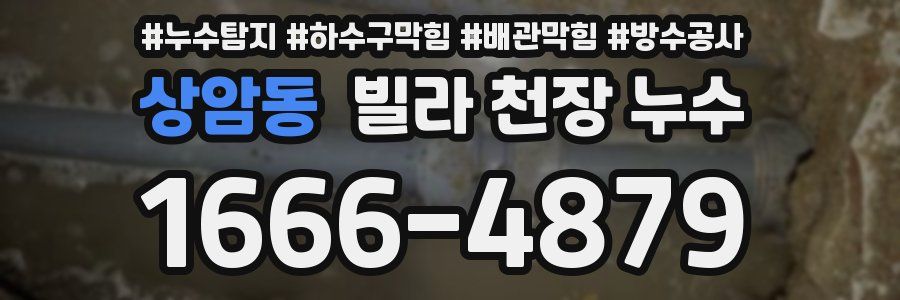 상암동 빌라 천장 누수