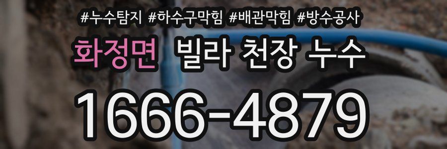 화정면 빌라 천장 누수