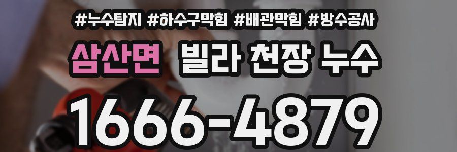 삼산면 빌라 천장 누수