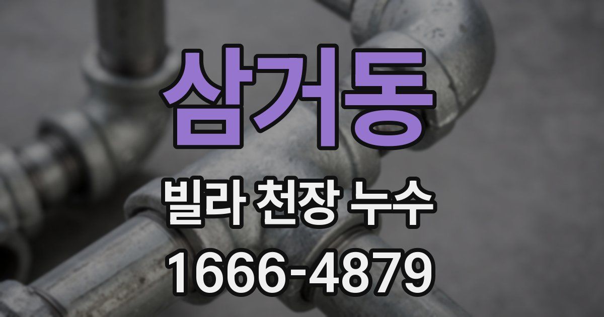 삼거동 빌라 천장 누수
