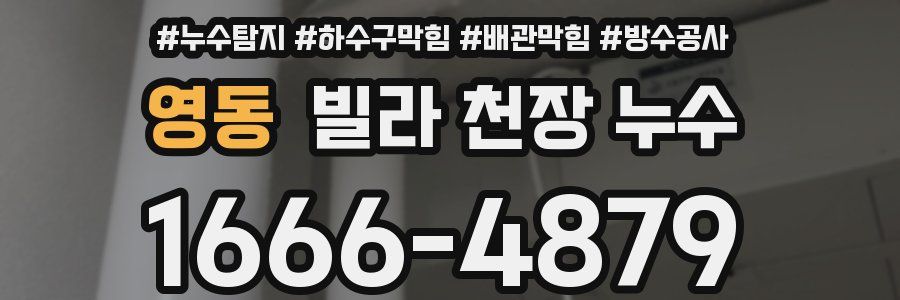영동 빌라 천장 누수