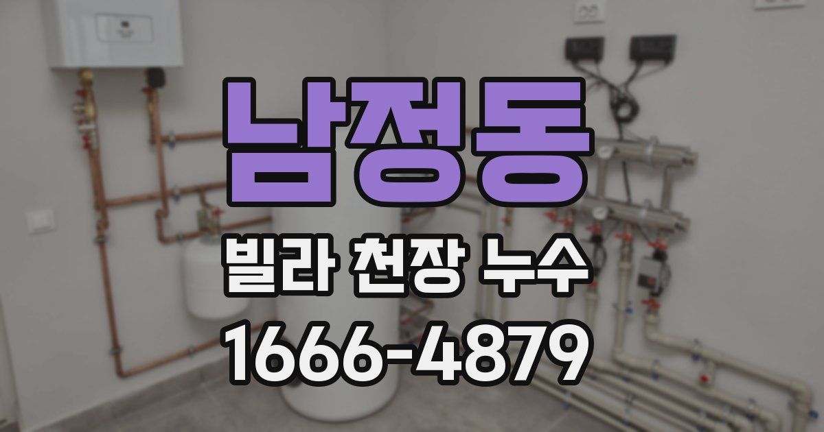 남정동 빌라 천장 누수