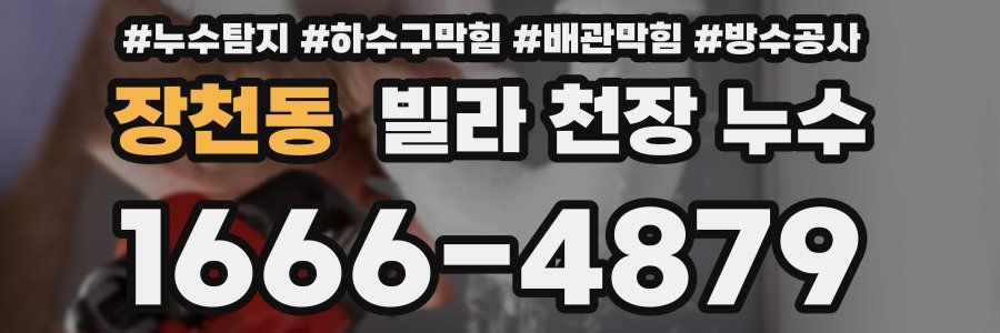 장천동 빌라 천장 누수