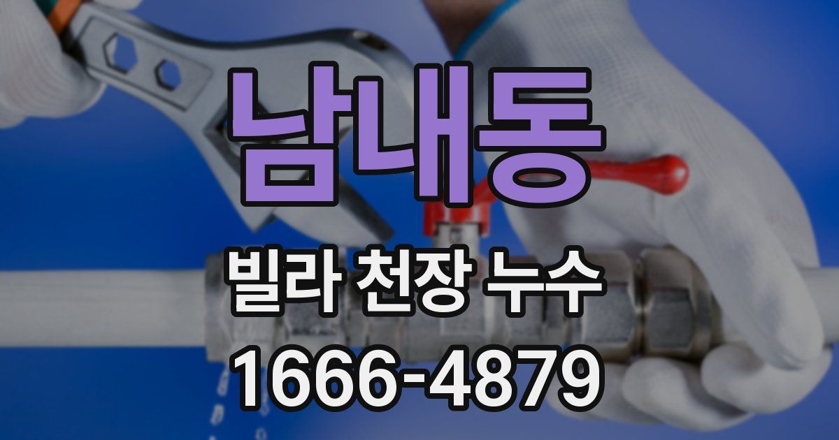 남내동 빌라 천장 누수