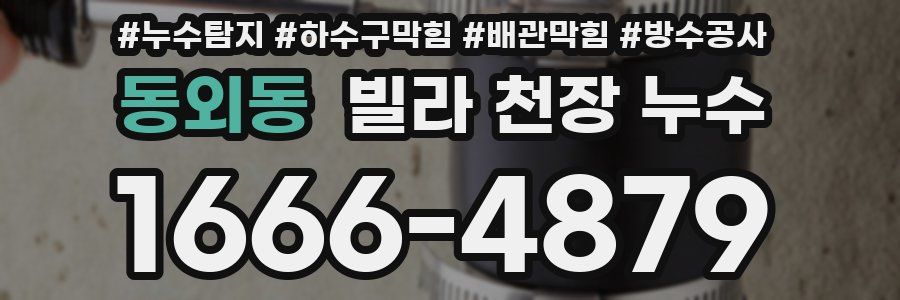 동외동 빌라 천장 누수