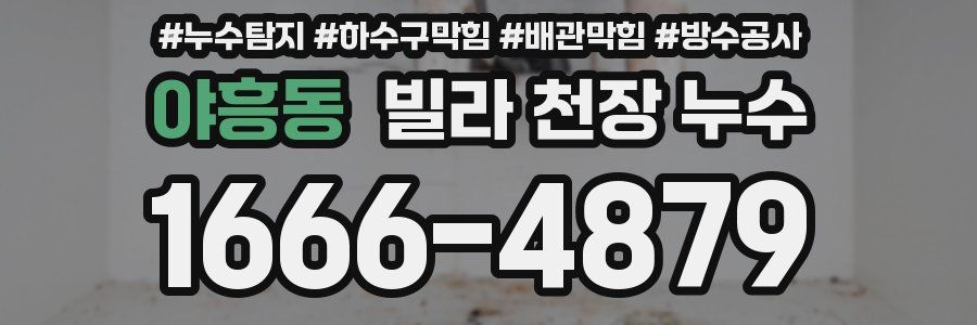 야흥동 빌라 천장 누수