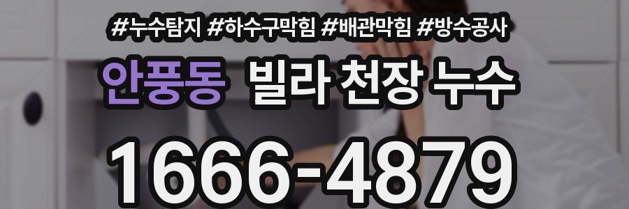 안풍동 빌라 천장 누수