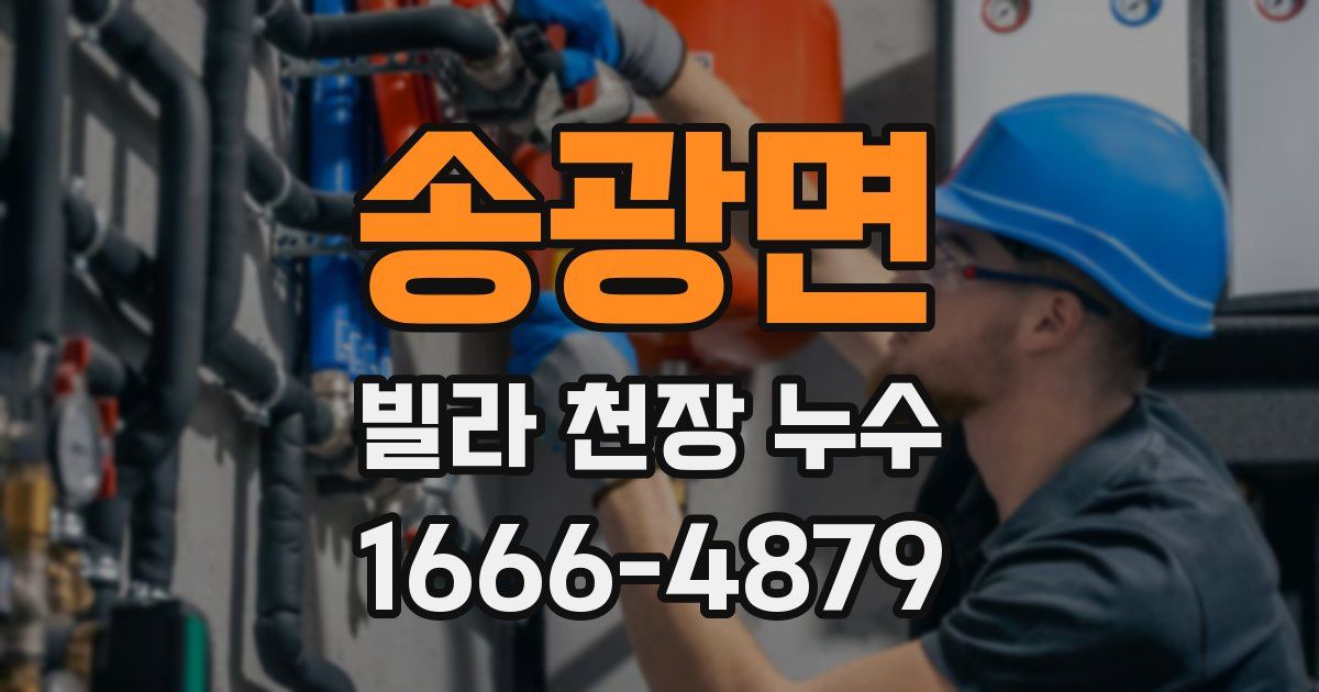 송광면 빌라 천장 누수